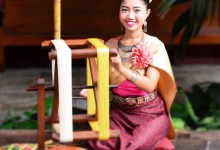 A Thai girl working on silk, THAILAND - photo by Renata Blonska
