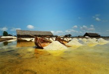 Salt fields between Kampot and Kep - photo by Renata Blonska
